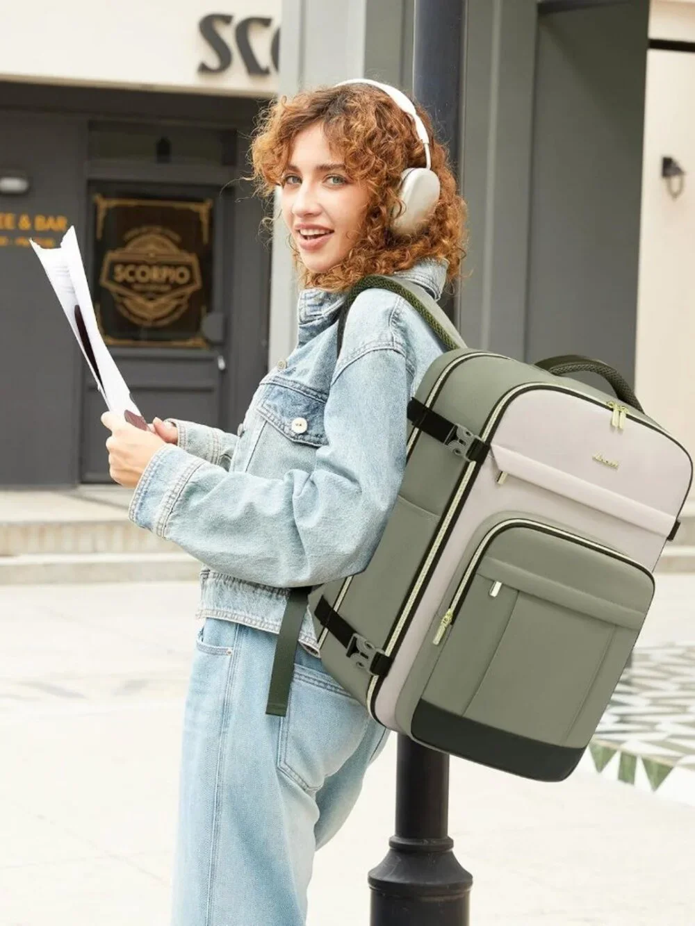 Spacious 40L Travel Backpack for Women & Men - 17.3